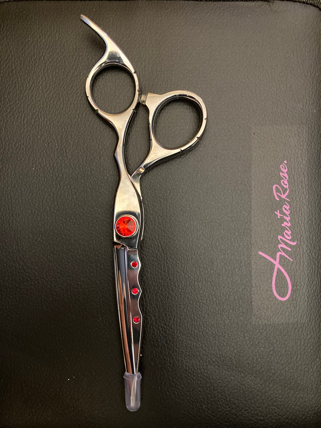 Silver Sheers with Red Jewel